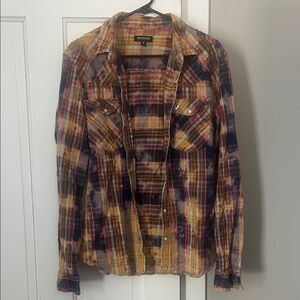 True Religion Multicolor Plaid Shirt